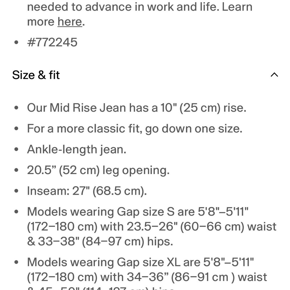 NWT GAP Leopard Print Baggy Mid Rise Denim Sz USW 35/20 Reg length. SOLD OUT - Picture 10 of 12
